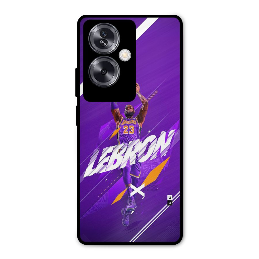 Basketball Star Metal Back Case for Oppo A79 5G