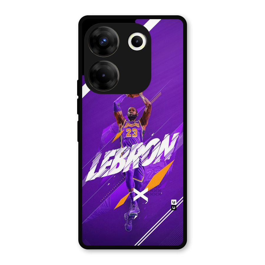 Basketball Star Metal Back Case for Tecno Camon 20 Pro