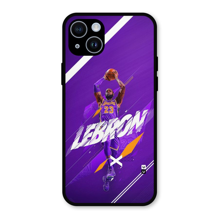 Basketball Star Metal Back Case for iPhone 14
