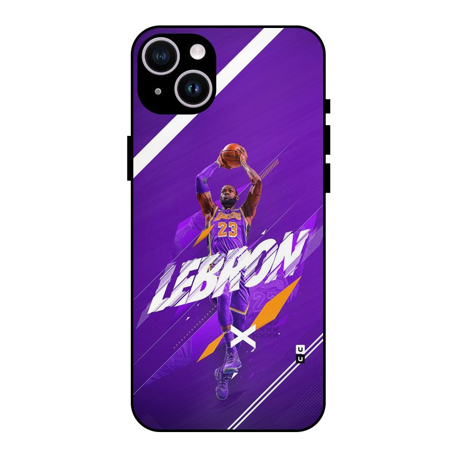 Basketball Star Metal Back Case for iPhone 14 Plus