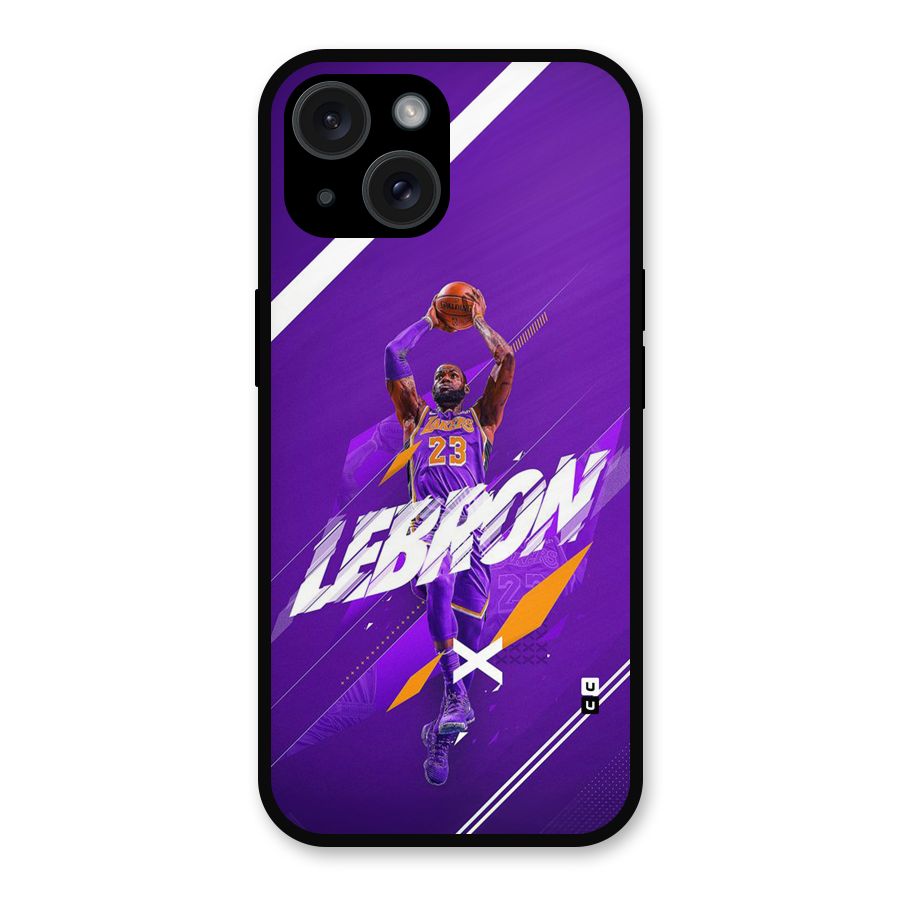 Basketball Star Metal Back Case for iPhone 15