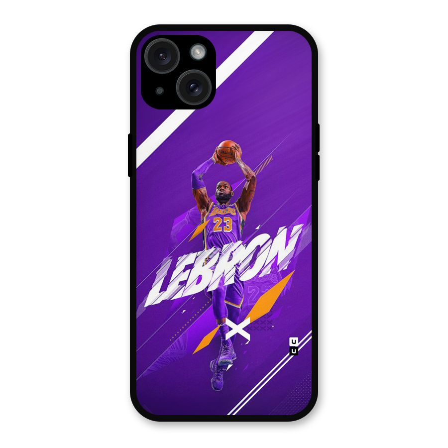 Basketball Star Metal Back Case for iPhone 15 Plus