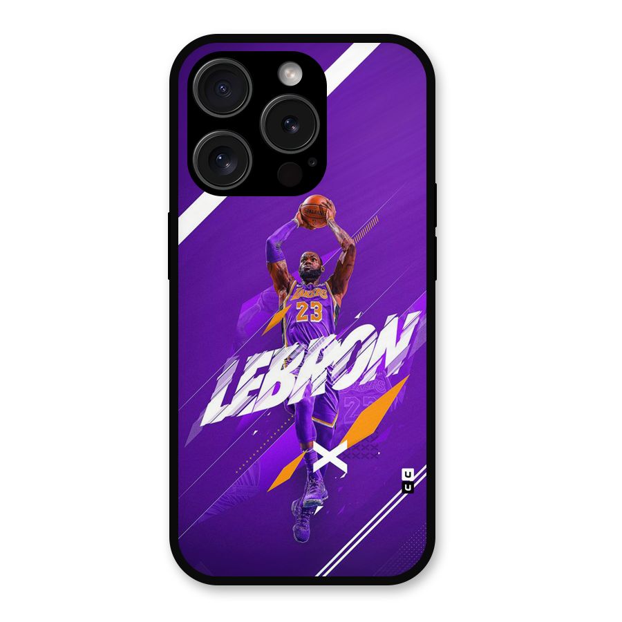 Basketball Star Metal Back Case for iPhone 15 Pro