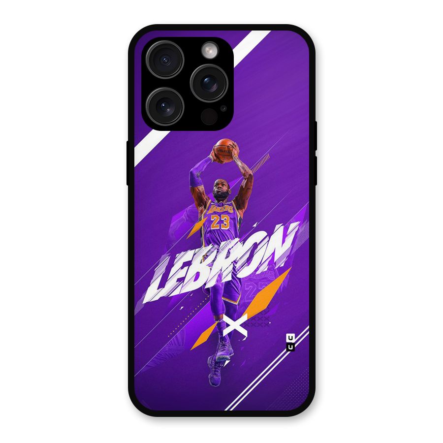 Basketball Star Metal Back Case for iPhone 15 Pro Max