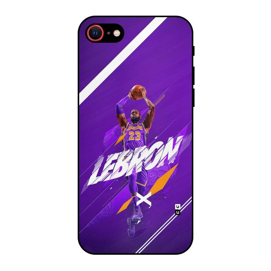 Basketball Star Metal Back Case for iPhone 8