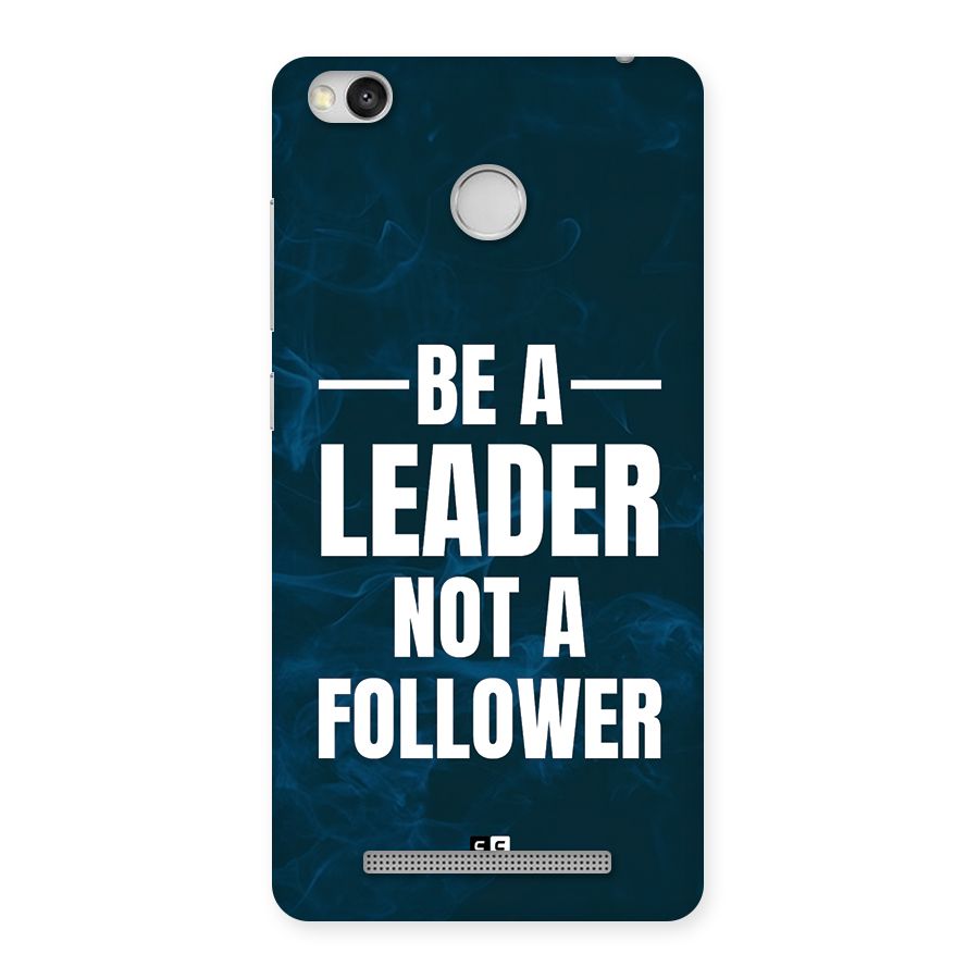Be A Leader Back Case for Redmi 3S Prime