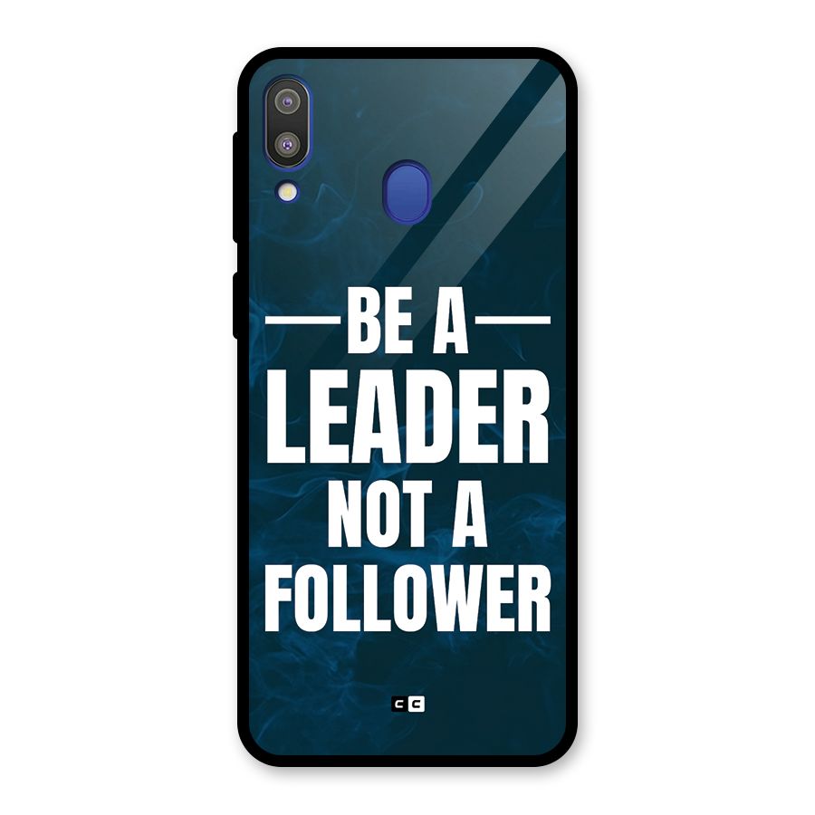 Be A Leader Glass Back Case for Galaxy M20