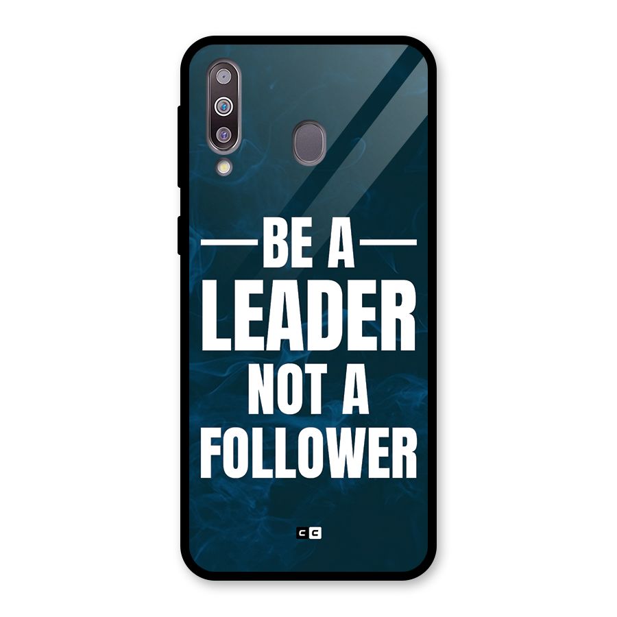 Be A Leader Glass Back Case for Galaxy M30