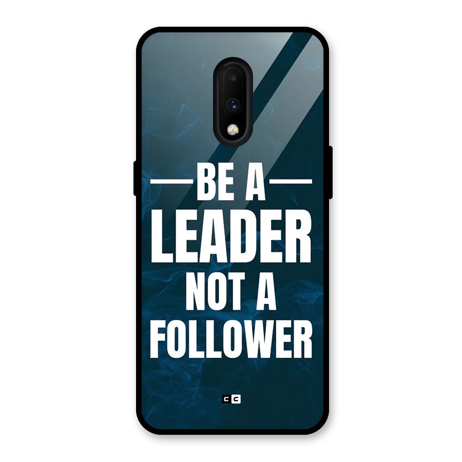 Be A Leader Glass Back Case for OnePlus 7
