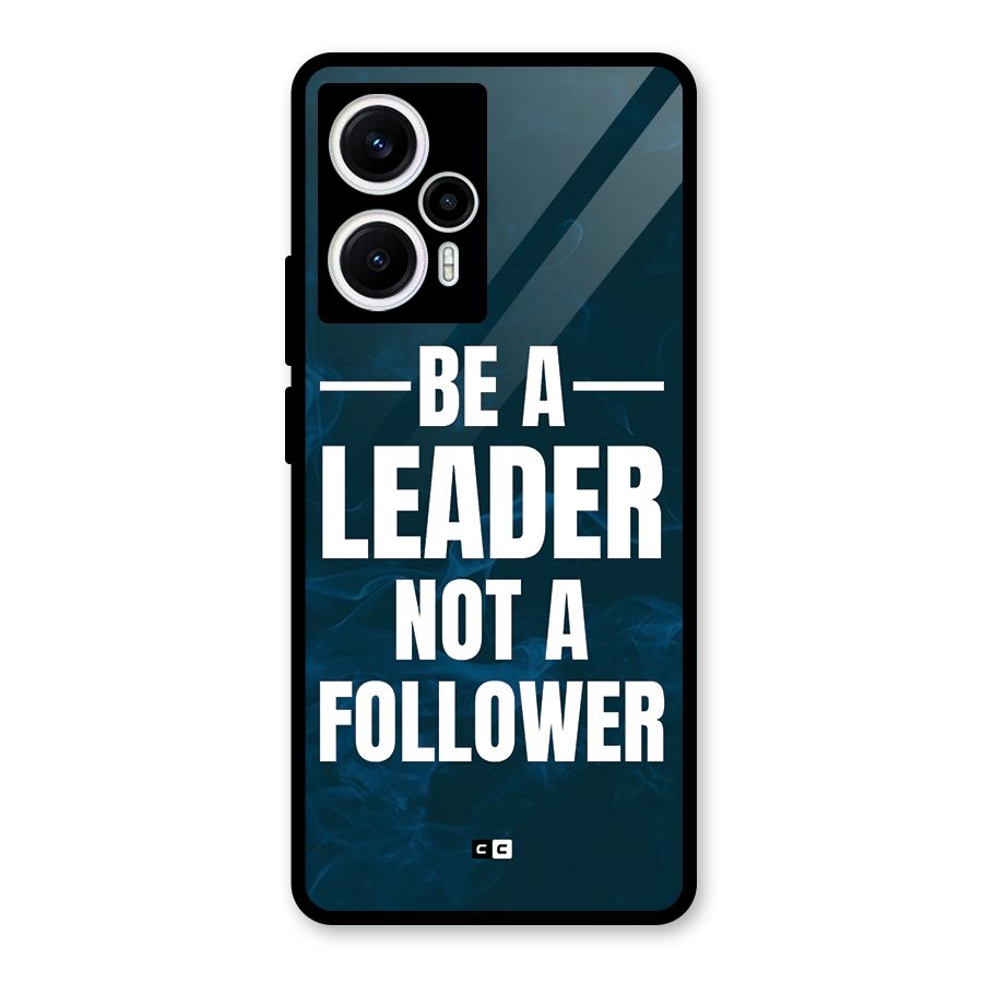 Be A Leader Glass Back Case for Poco F5