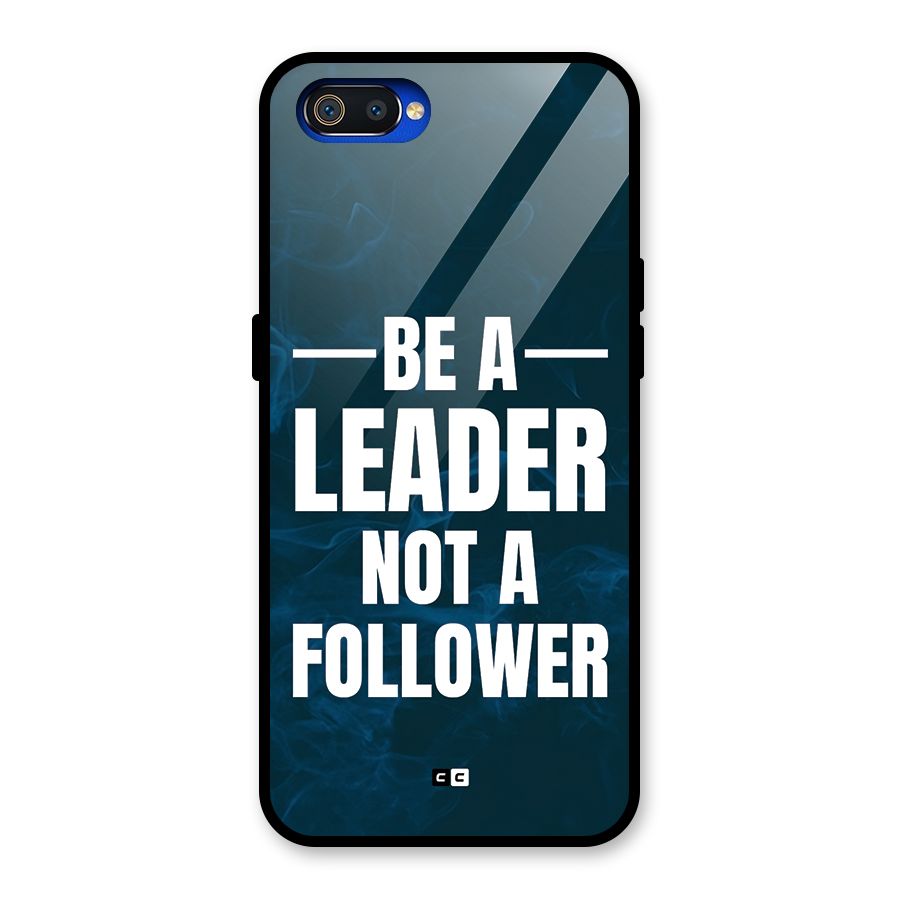 Be A Leader Glass Back Case for Realme C2