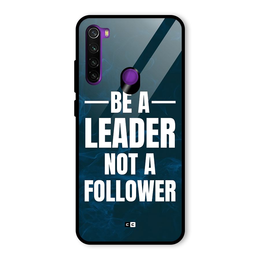 Be A Leader Glass Back Case for Redmi Note 8