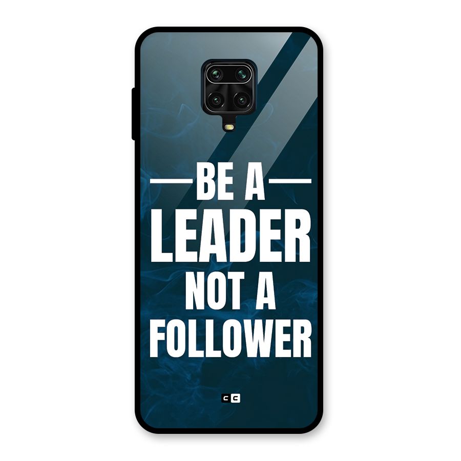 Be A Leader Glass Back Case for Redmi Note 9 Pro