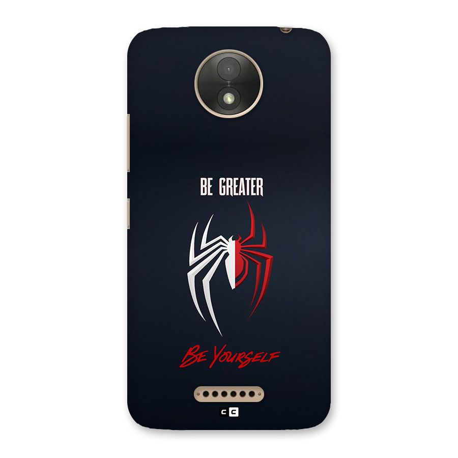 Be Greater Back Case for Moto C Plus