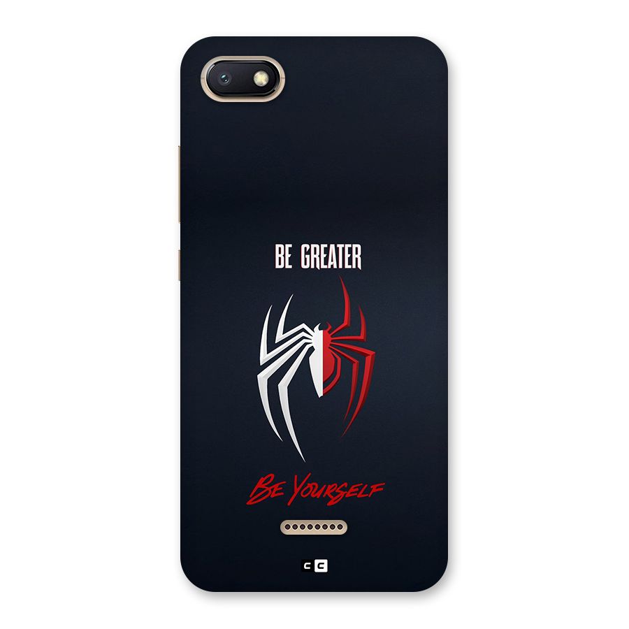 Be Greater Back Case for Redmi 6A
