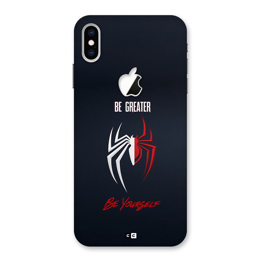 Be Greater Back Case for iPhone XS Max Apple Cut
