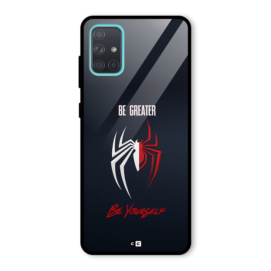 Be Greater Glass Back Case for Galaxy A71