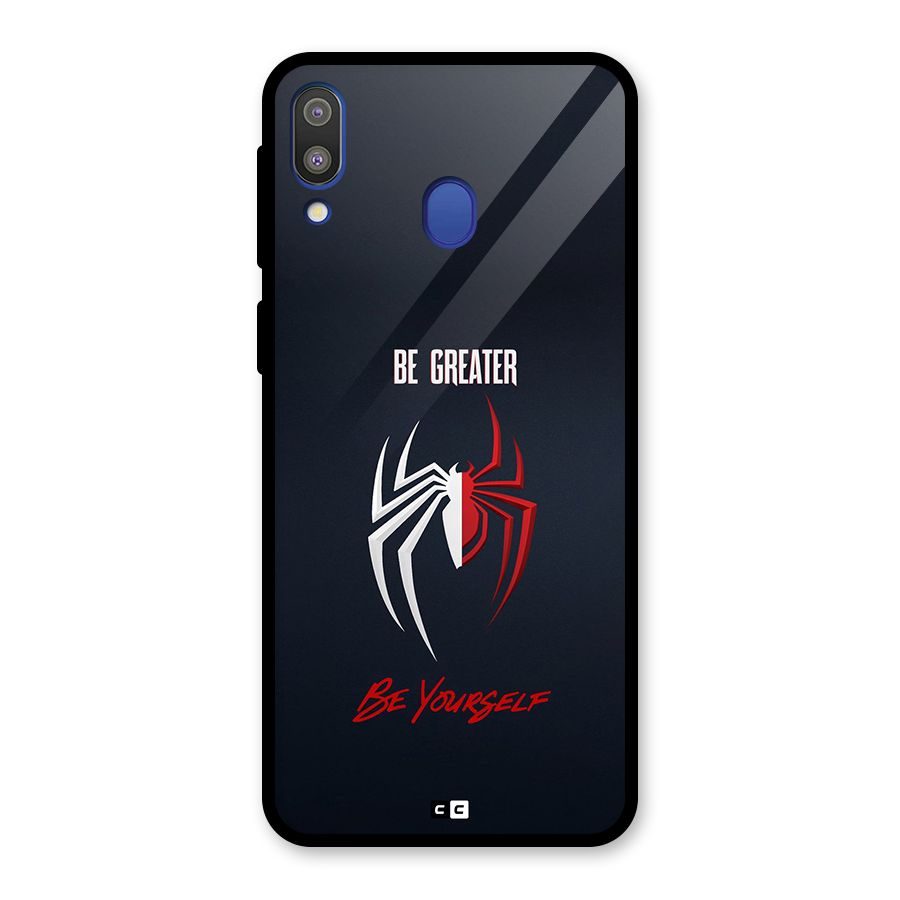 Be Greater Glass Back Case for Galaxy M20
