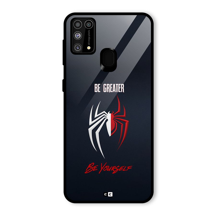 Be Greater Glass Back Case for Galaxy M31