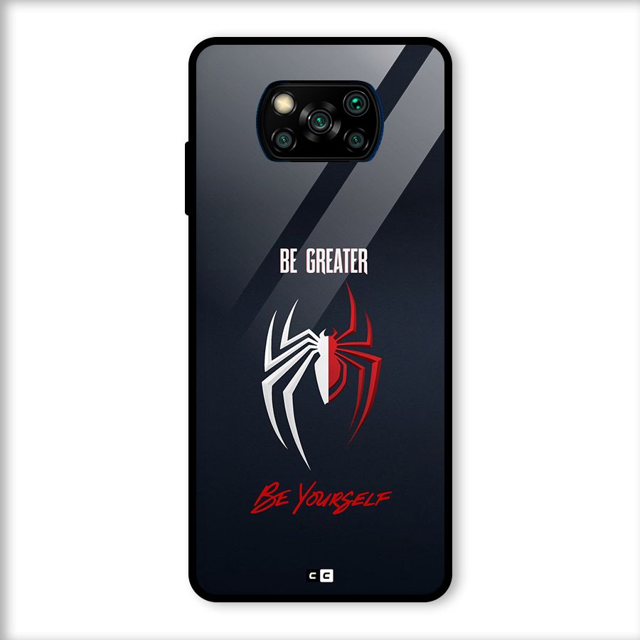 Be Greater Glass Back Case for Poco X3