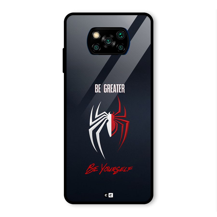 Be Greater Glass Back Case for Poco X3 Pro