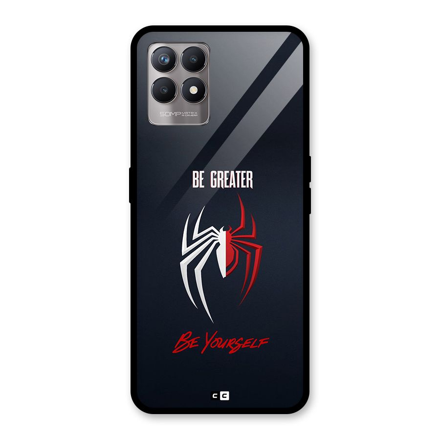 Be Greater Glass Back Case for Realme 8i
