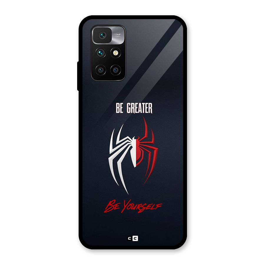 Be Greater Glass Back Case for Redmi 10 Prime