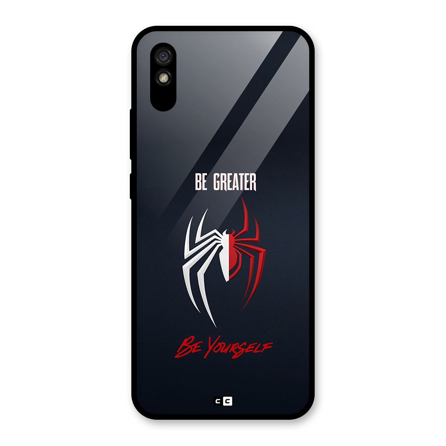 Be Greater Glass Back Case for Redmi 9A
