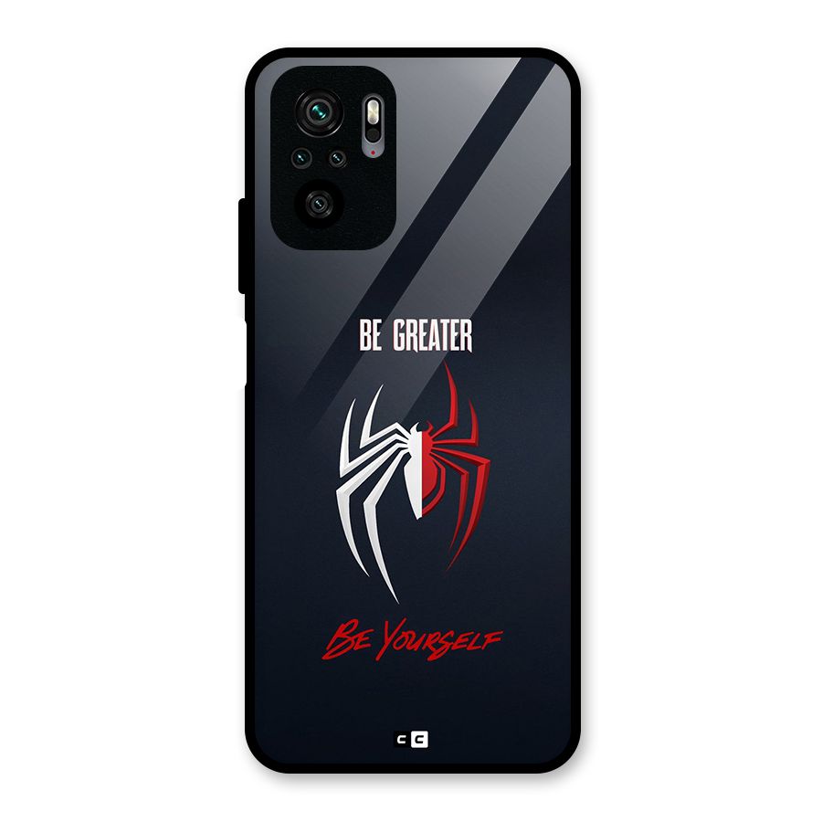 Be Greater Glass Back Case for Redmi Note 10S