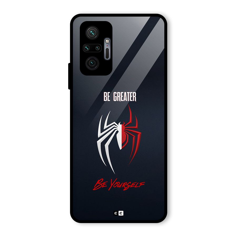 Be Greater Glass Back Case for Redmi Note 10 Pro
