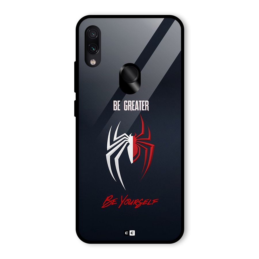 Be Greater Glass Back Case for Redmi Note 7S