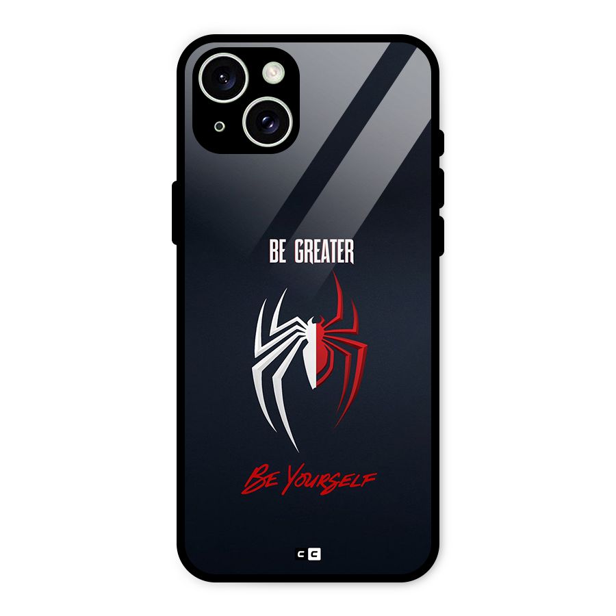 Be Greater Glass Back Case for iPhone 15 Plus