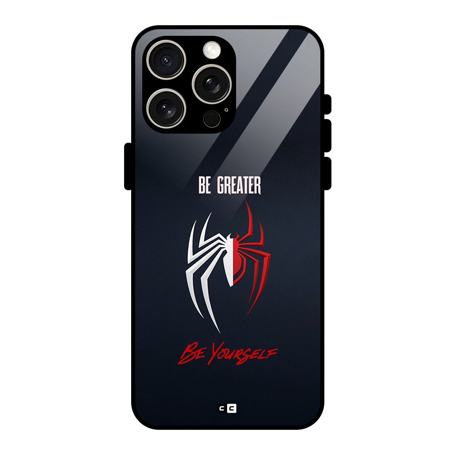 Be Greater Glass Back Case for iPhone 15 Pro Max