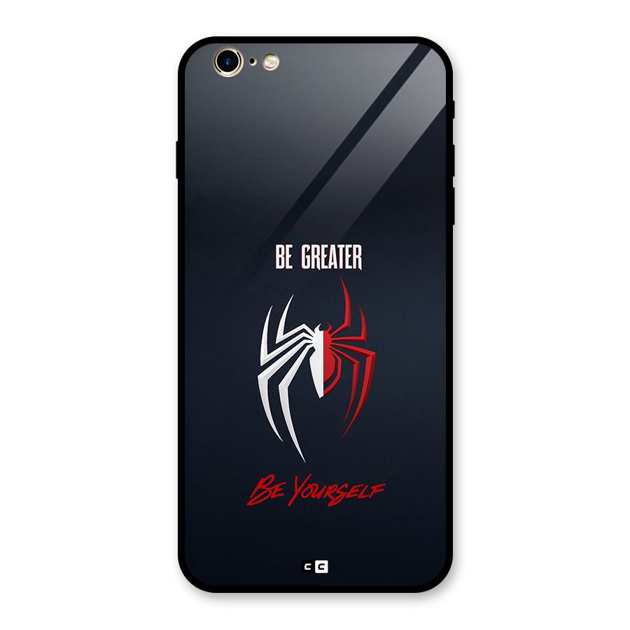 Be Greater Glass Back Case for iPhone 6 Plus 6S Plus