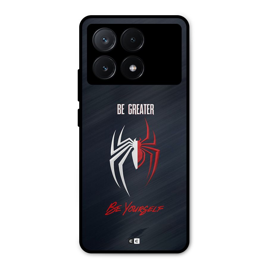 Be Greater Metal Back Case for Poco X6 Pro