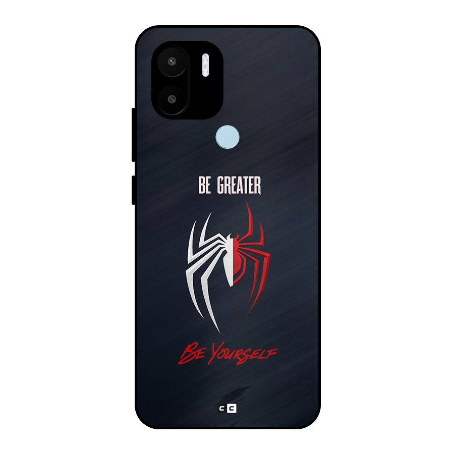 Be Greater Metal Back Case for Redmi A2 Plus