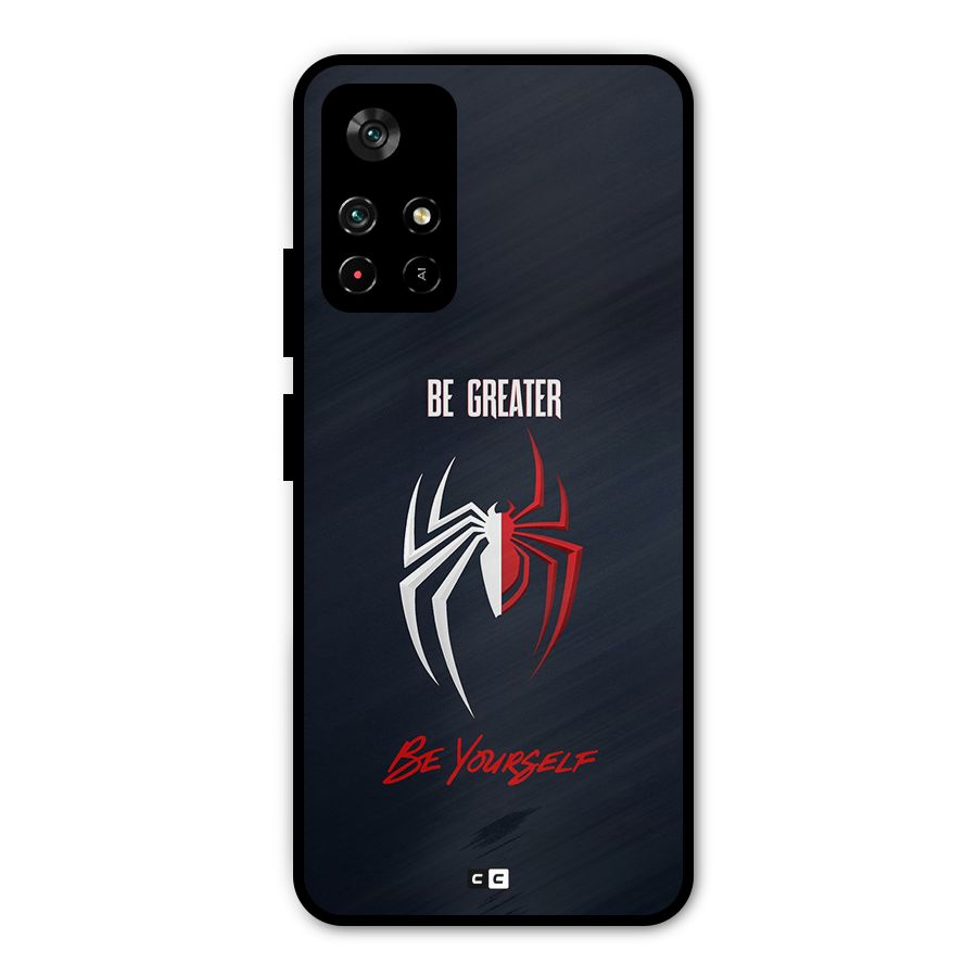 Be Greater Metal Back Case for Redmi Note 11T 5G