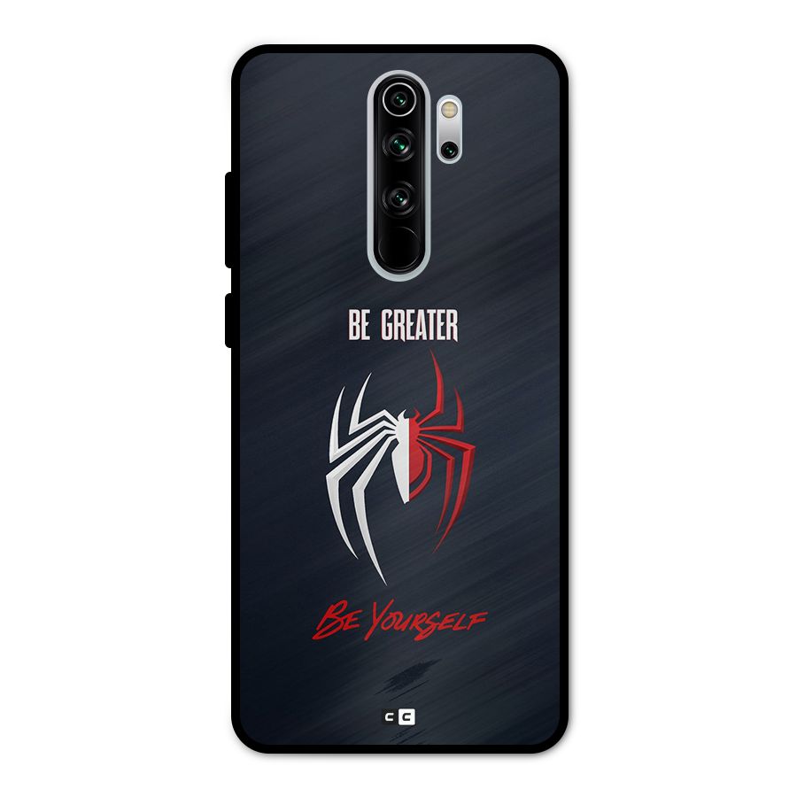 Be Greater Metal Back Case for Redmi Note 8 Pro