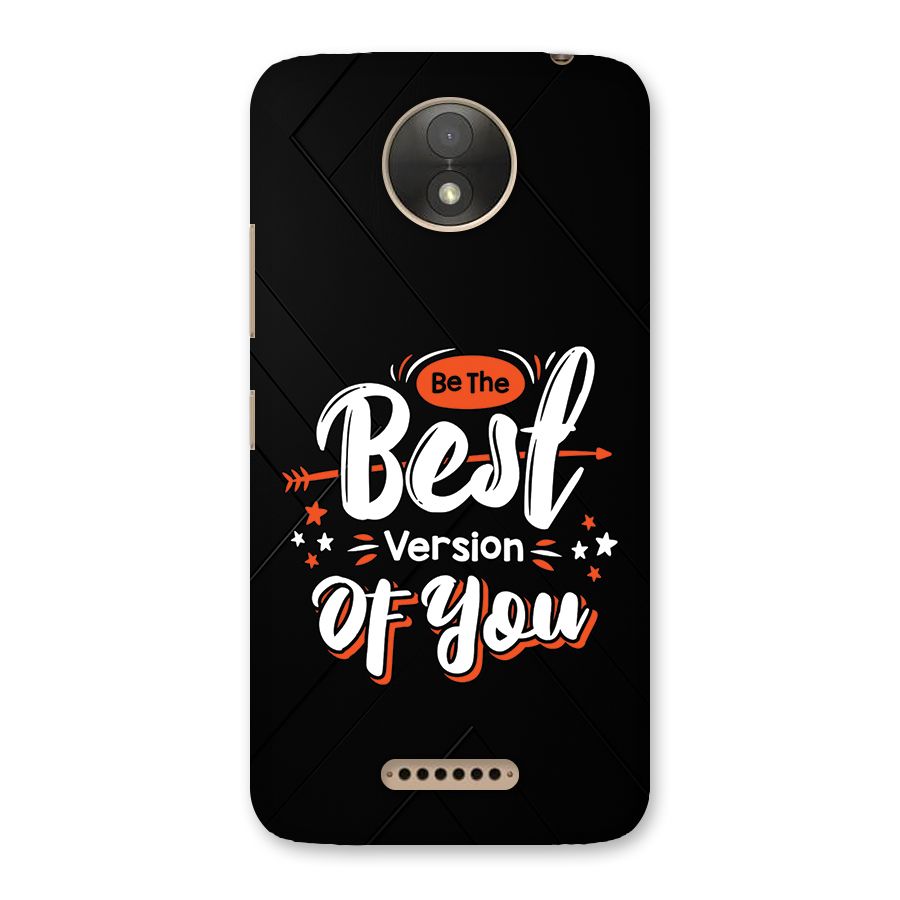 Be The Best Back Case for Moto C Plus