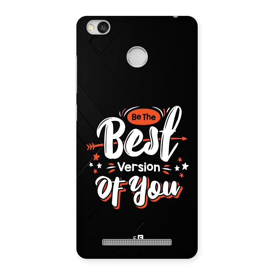 Be The Best Back Case for Redmi 3S Prime