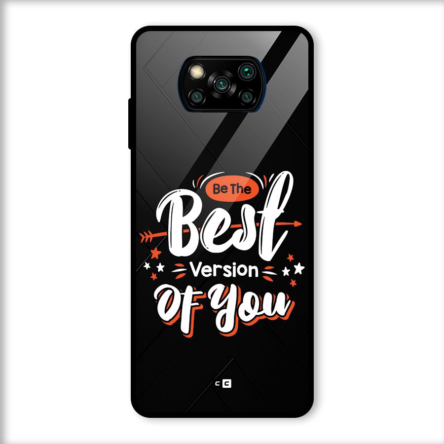 Be The Best Glass Back Case for Poco X3