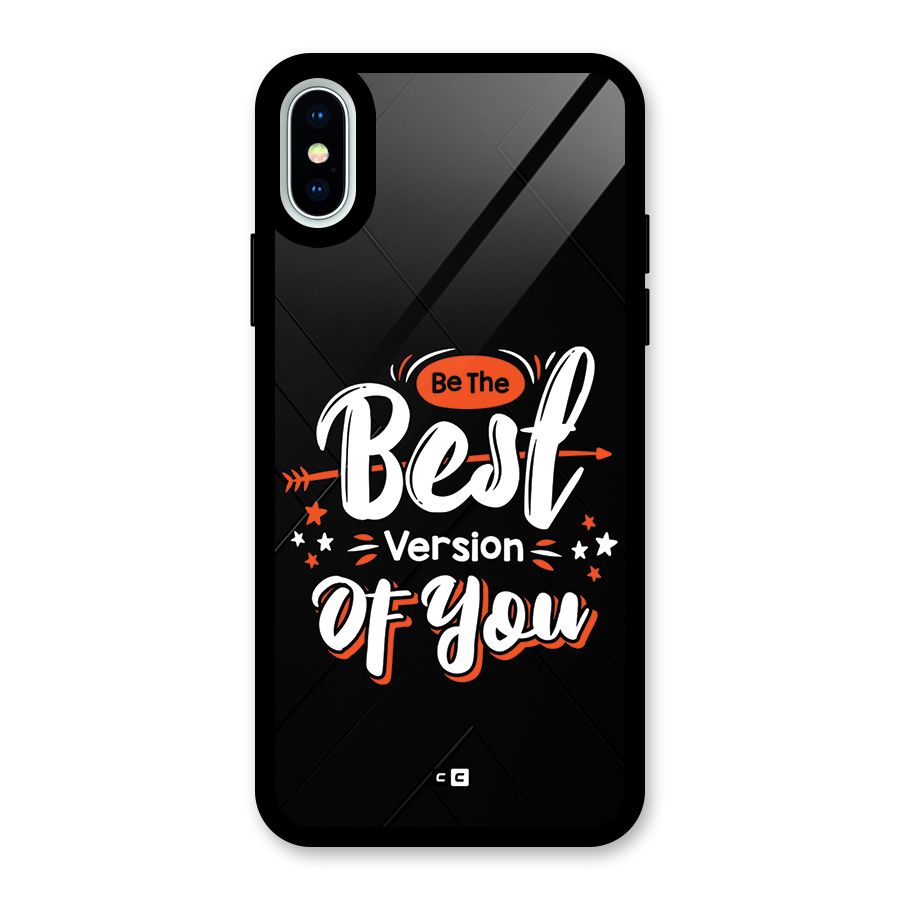 Be The Best Glass Back Case for iPhone XS