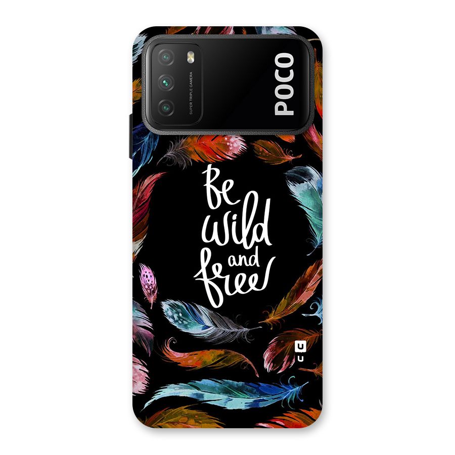 Be Wild and Free Back Case for Poco M3