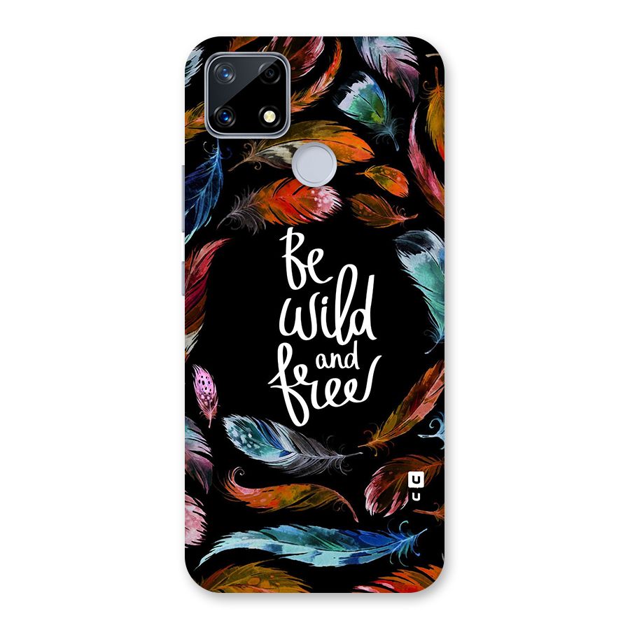 Be Wild and Free Glass Back Case for Realme Narzo 20