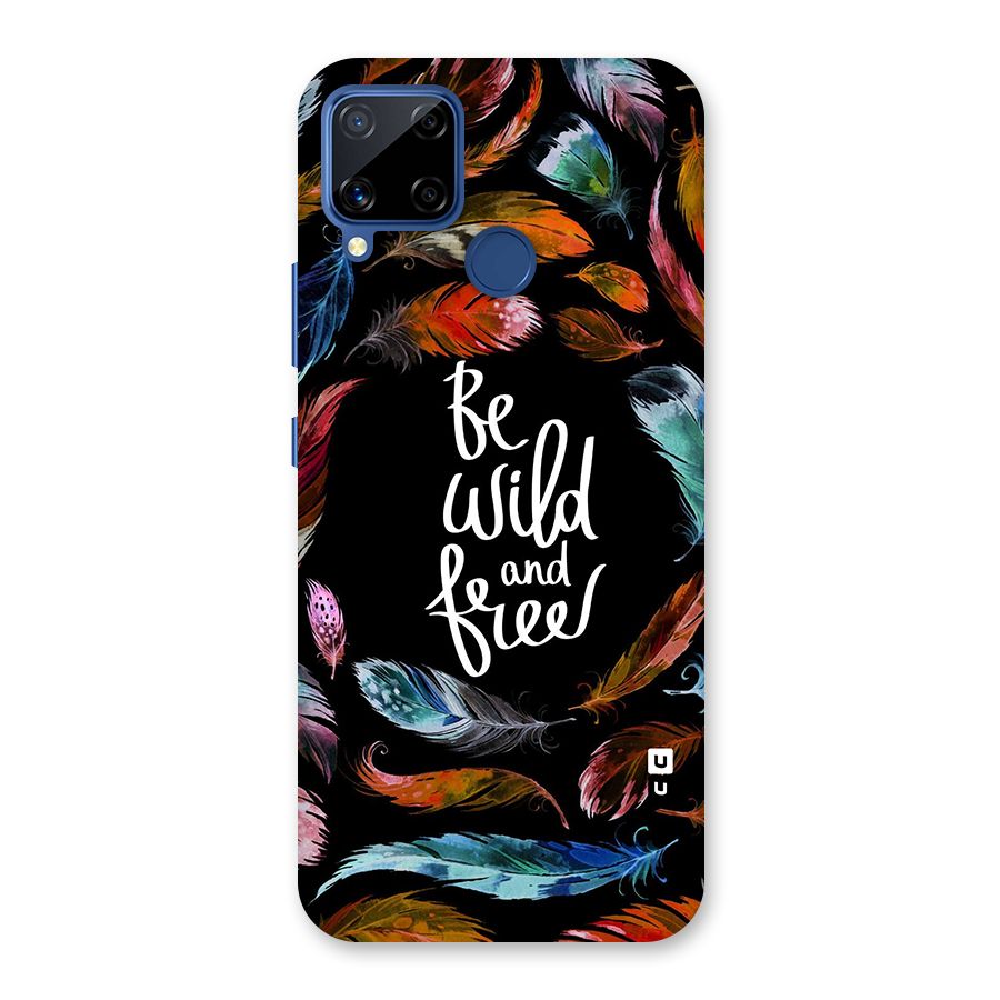 Be Wild and Free Glass Back Case for Realme Narzo 30A
