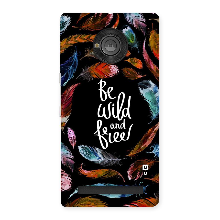 Be Wild and Free Back Case for Yu Yunique