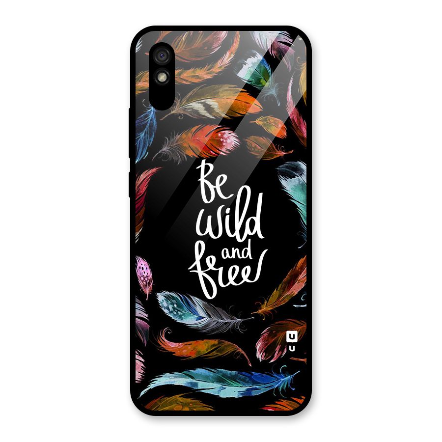 Be Wild and Free Glass Back Case for Redmi 9i