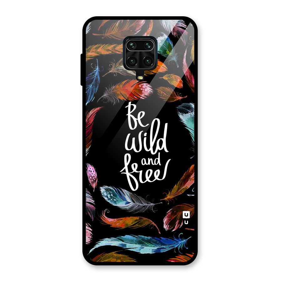 Be Wild and Free Glass Back Case for Redmi Note 9 Pro