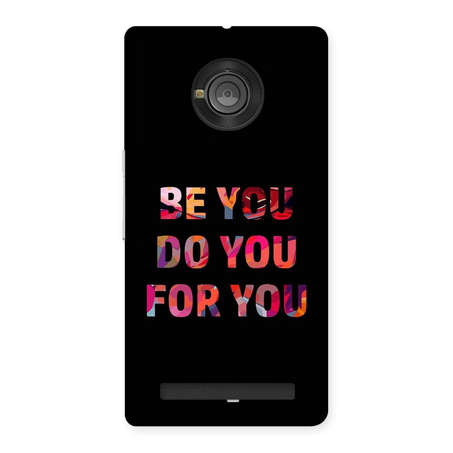 Be You Do You For You Back Case for Yuphoria