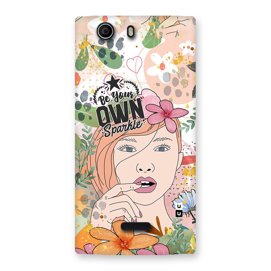 Be Your Own Sparkle Back Case for Canvas Nitro 2 E311
